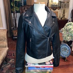 Aeropostale Vegan Leather Motorcycle Jacket